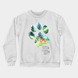 Pawprint Corgi Crewneck Sweatshirt